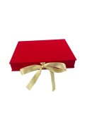 SCATOLA VELLUTO ROSSO 19X14X3 CM E081