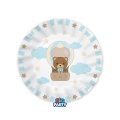 6 PIATTI 20CM TEDDY FRIENDS CELESTE 77088