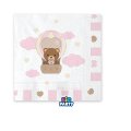 16 TOVAGLIOLI 25X25 TEDDY FRIENDS ROSA 77084