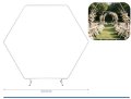 STRUTTURA IN FERRO ESAGONALE BIANCA 200X200 41784