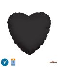 PALLONE FOIL MINI SHAPE CUORE NERO 34107-09