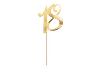 CAKE TOPPER 18 ORO CM20.5 KPT62-18-019