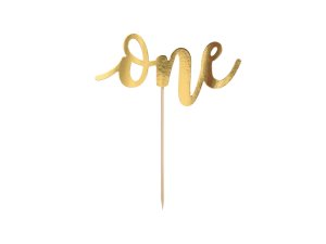 CAKE TOPPER ONE ORO CM20.5 KPT61-019