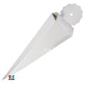 10 SCATOLE CONO ARGENTO METAL 76249