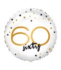 PALLONCINO FOIL 18" HAPPY BIRTHDAY 60 CON STELLINE B401664FX