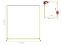 STRUTTRA IN FERRO RETTANGOLARE ORO 200X200 41412