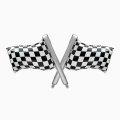2 PALLONI FOIL 29" BANDIERA A SCACCHI 1131422