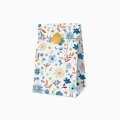 4 BUSTINE BIANCHE CON FIORI AZZURRI 7X11X20 1291013