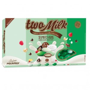 CONFEZIONE CONFETTI TWO MILK SFUMATO VERDE TWOSFUV KG.1