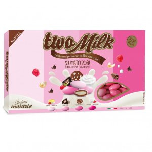 CONFEZIONE CONFETTI TWO MILK SFUMATO ROSA TWOSFUR KG.1