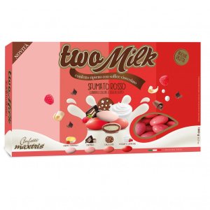 CONFEZIONE CONFETTI TWO MILK SFUMATO ROSSO TWOSFURS KG.1