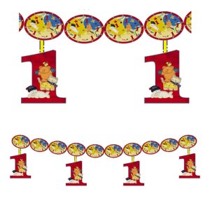 FESTONE PRIMO COMPLEANNO CON PENDENTI CM.280 14933